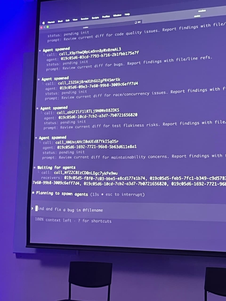 Multi-agent terminal